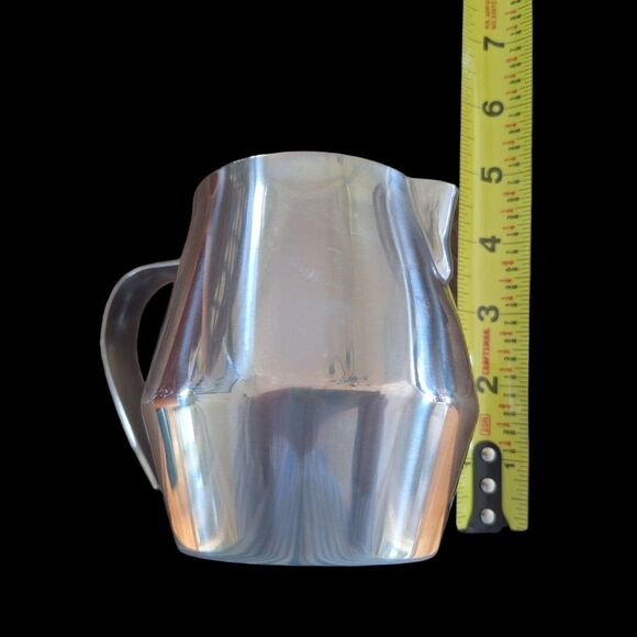 Stainless Steel Coffee Frother Pitcher Creamer Pot Server 16 OZ Milk Frothing - Picture 8 of 16